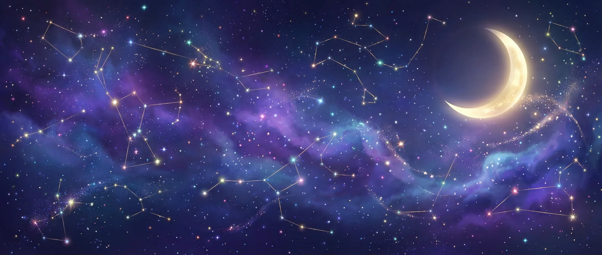星空背景 - 新宇宙遇娇记 | 每日星座运势与塔罗占卜